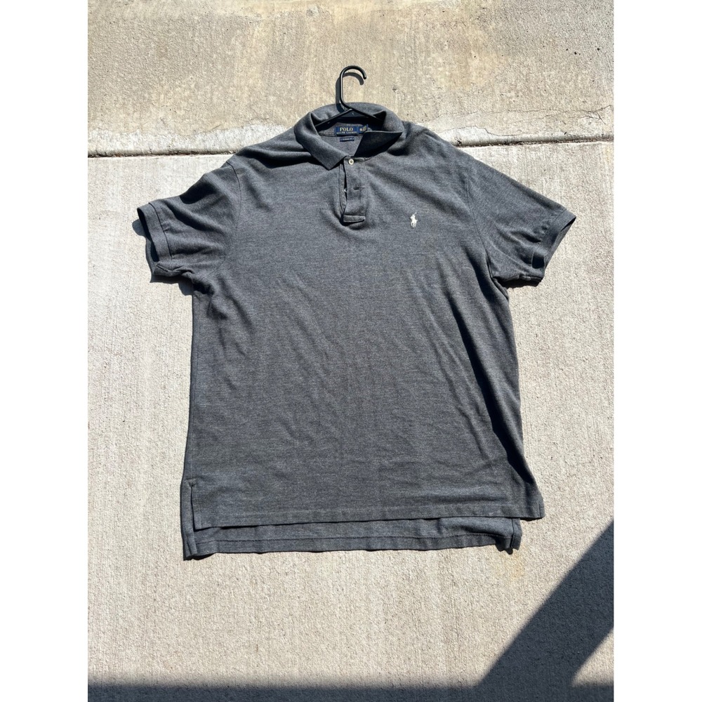 Polo Ralph Lauren Mens Classic Fit Polo Shirt Gray XL Pony Logo Short Sleeve